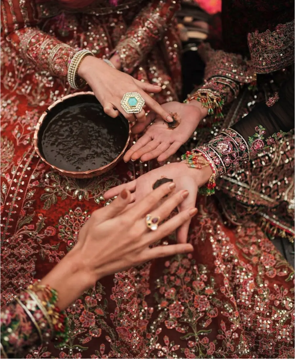 Festive celebration with traditional diyas
